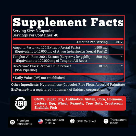 TURKESTERONE OLD SCHOOL  - TESTOSTERONE BOOSTER